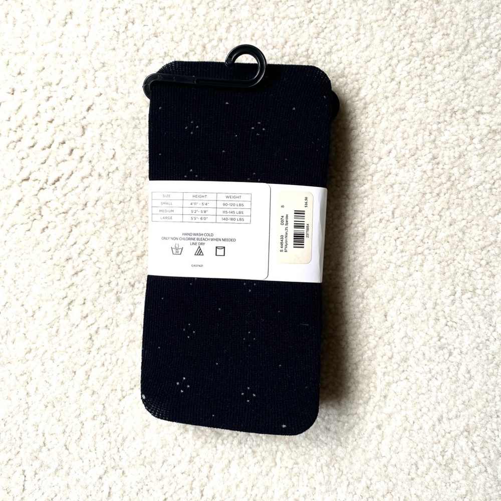 NWT Textured Tights - Black - Picture 4 of 4